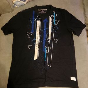 Sean John Blue graphic Tshirt medium